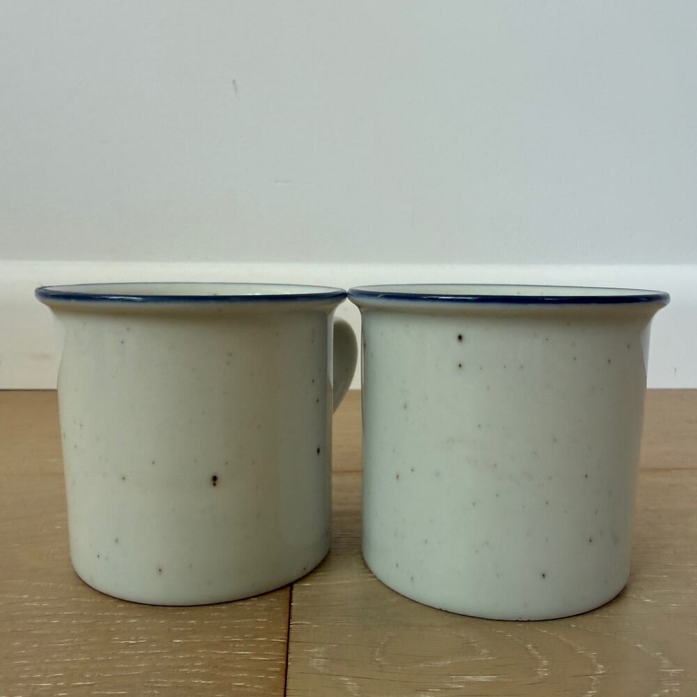 Scandinavian Dansk International Designs MCM Stoneware Mugs Set of 2 Denmark